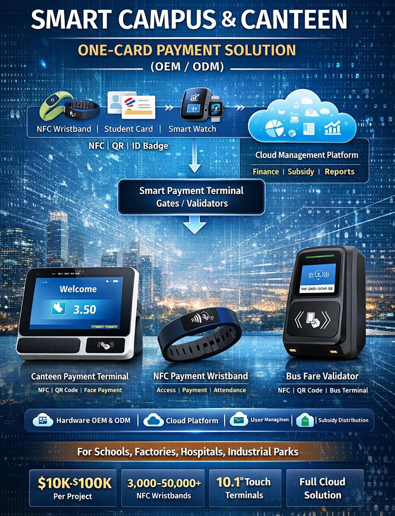 Smart Campus & Smart Canteen One-Card Payment Solution