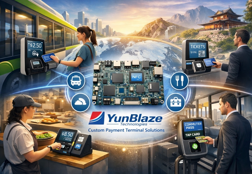 Custom payment terminal mainboard