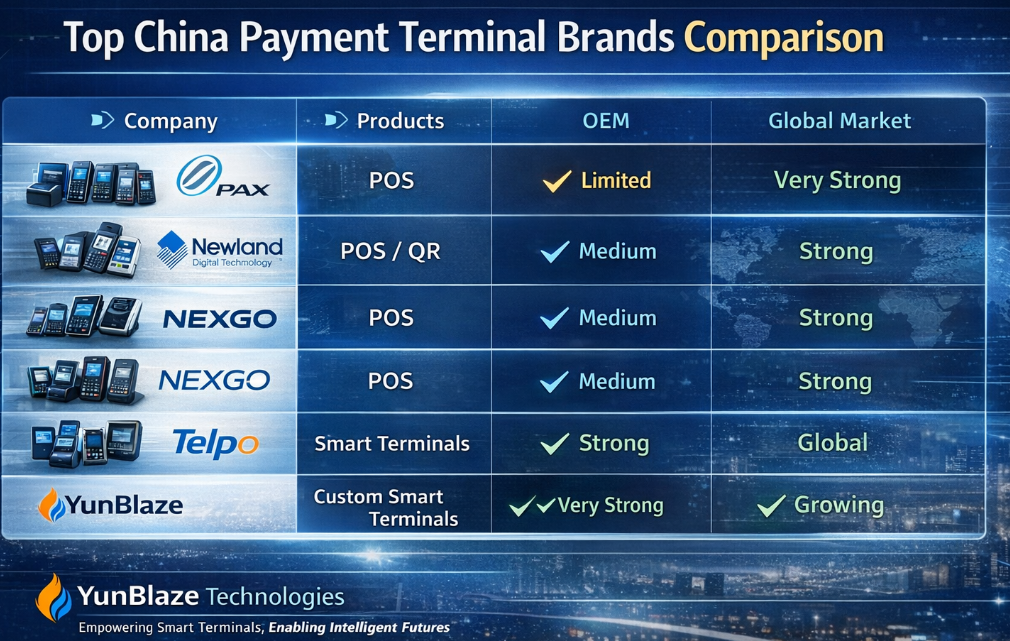 Top Smart Payment Terminal Manufacturers