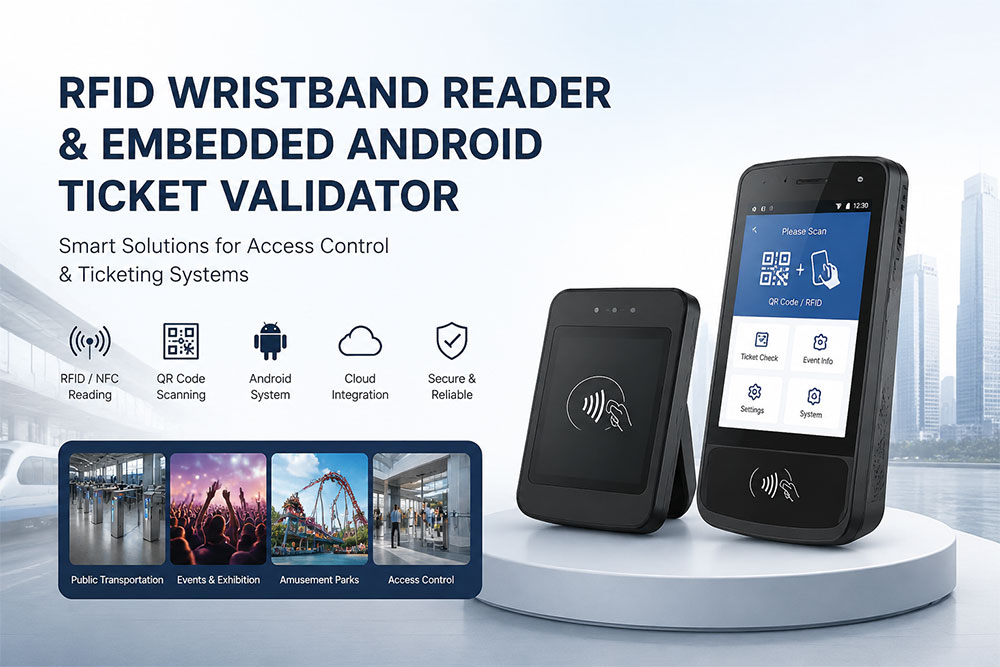RFID Wristband Reader Manufacturer and Embedded Android Ticket Validator