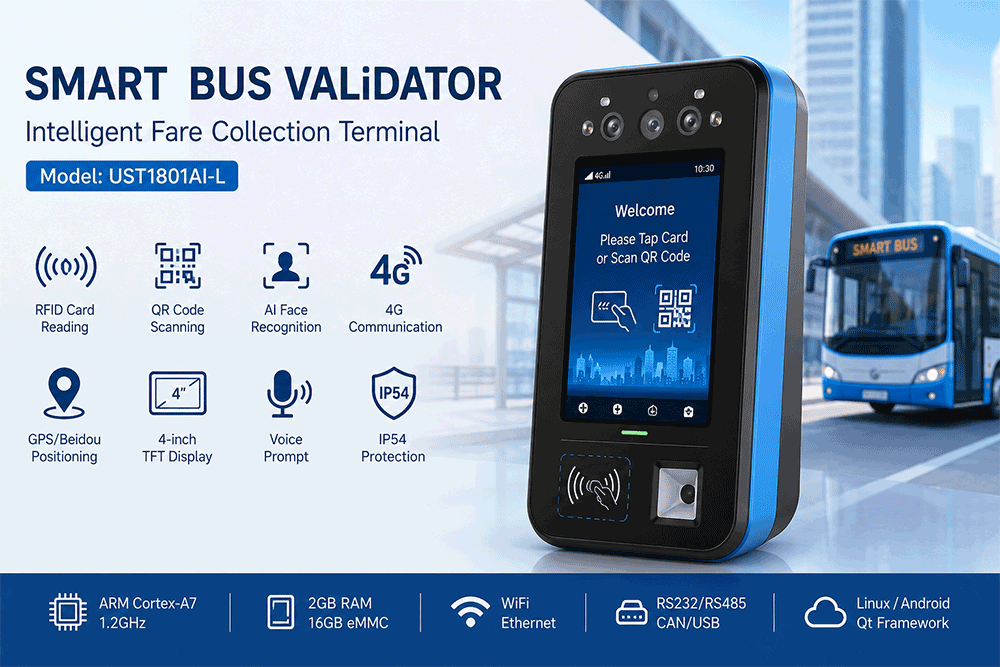 Custom Bus Validator Manufacturer | Android Bus Fare Collection Terminal OEM