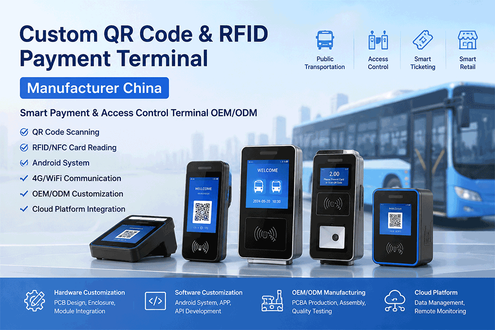 Custom QR Code & RFID Payment Terminal Manufacturer China